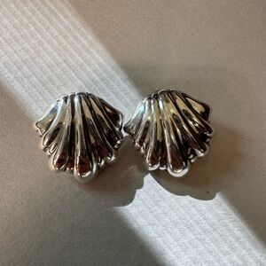 Barra Sterling Silver Shell Clip-on Earrings